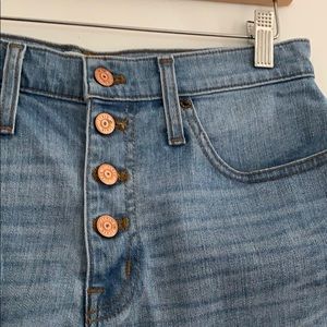 J Crew Button Fly Denim Shorts